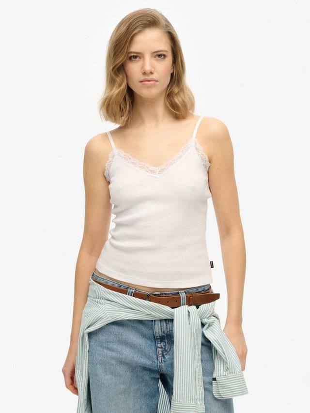 Незаменимый топ на бретелях с кружевной отделкой Superdry, цвет Optic
Незаменимый топ на бретелях с кружевной отделкой Superdry, цвет Optic