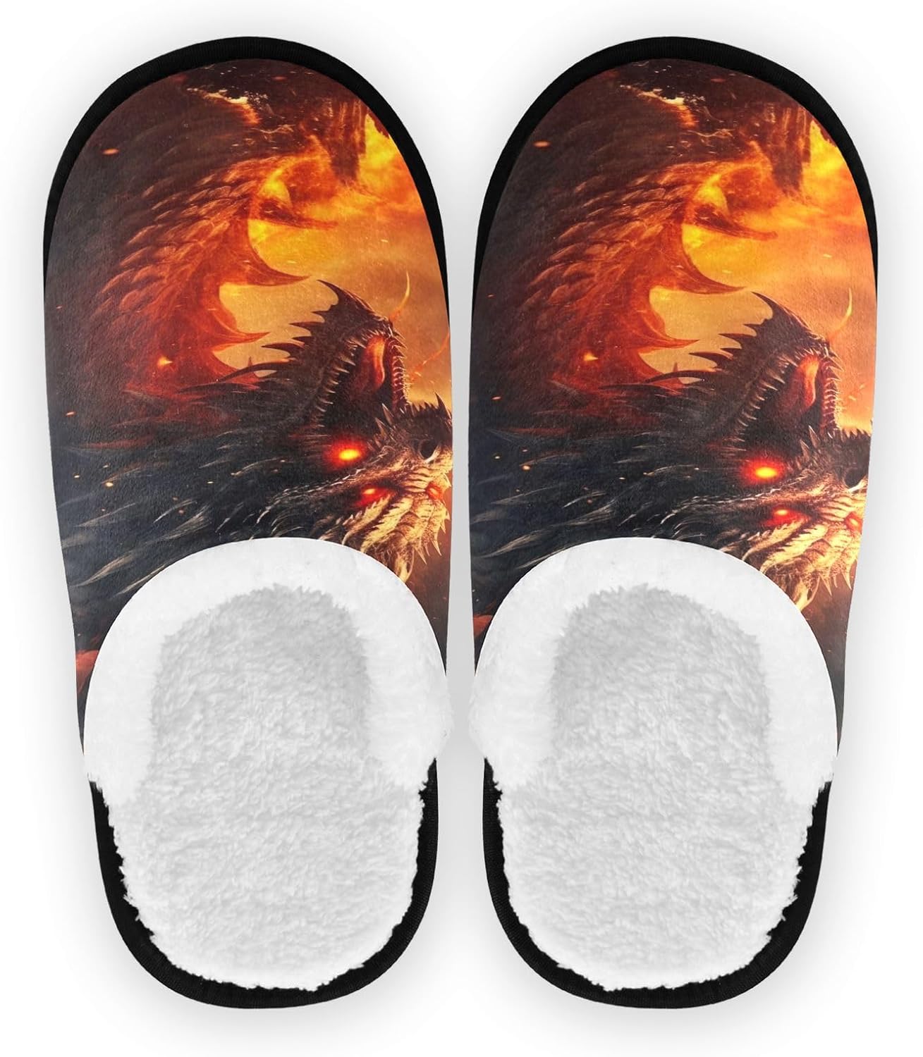 Домашние тапочки UMIRIKO Flame Dragon для женщин и мужчин, моющиеся, с противоскользящей подошвой, с сумкой для хранения для путешествий и спа 20850307
Домашние тапочки UMIRIKO Flame Dragon для женщин и мужчин, моющиеся, с противоскользящей подошвой, с сумкой для хранения для путешествий и спа 20850307