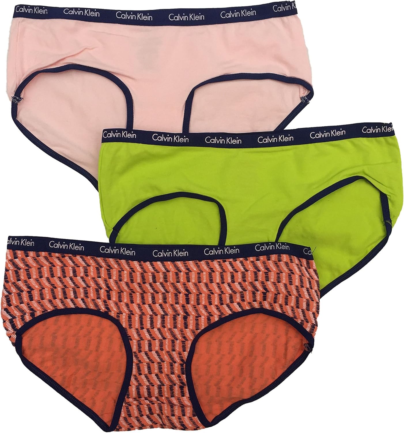 Хлопковое нижнее белье Calvin Klein для девочек, 3 пары, Max Orange(37C37003-99)/Pink/Volt
Хлопковое нижнее белье Calvin Klein для девочек, 3 пары, Max Orange(37C37003-99)/Pink/Volt