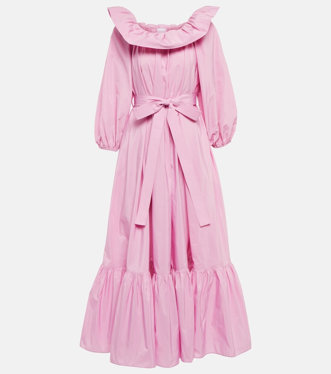 Платье макси из фая с открытыми плечами PATOU, розовый
Платье макси из фая с открытыми плечами PATOU, розовый