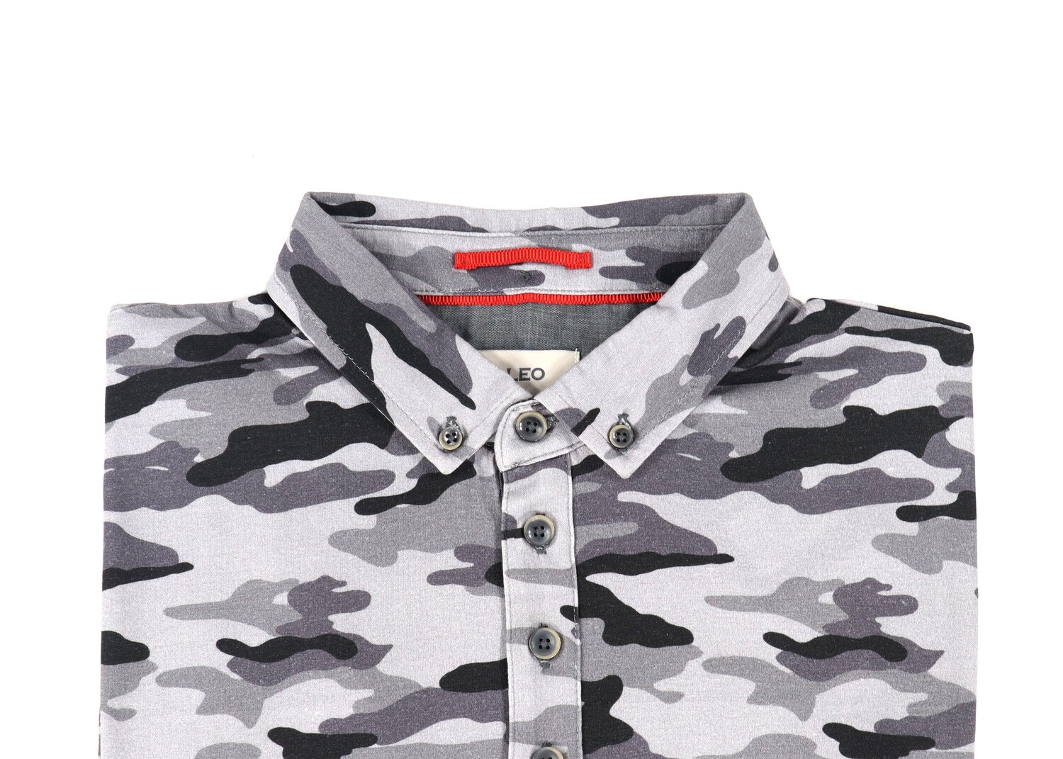 Серая рубашка-поло с камуфляжным принтом Leo Luchiano Visconti, мультиколор
Серая рубашка-поло с камуфляжным принтом Leo Luchiano Visconti, мультиколор