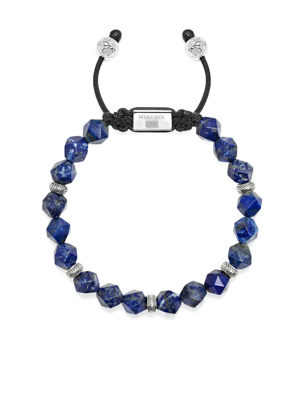 Браслет из бусин Nialaya Jewelry, серебяный
Браслет из бусин Nialaya Jewelry, серебяный