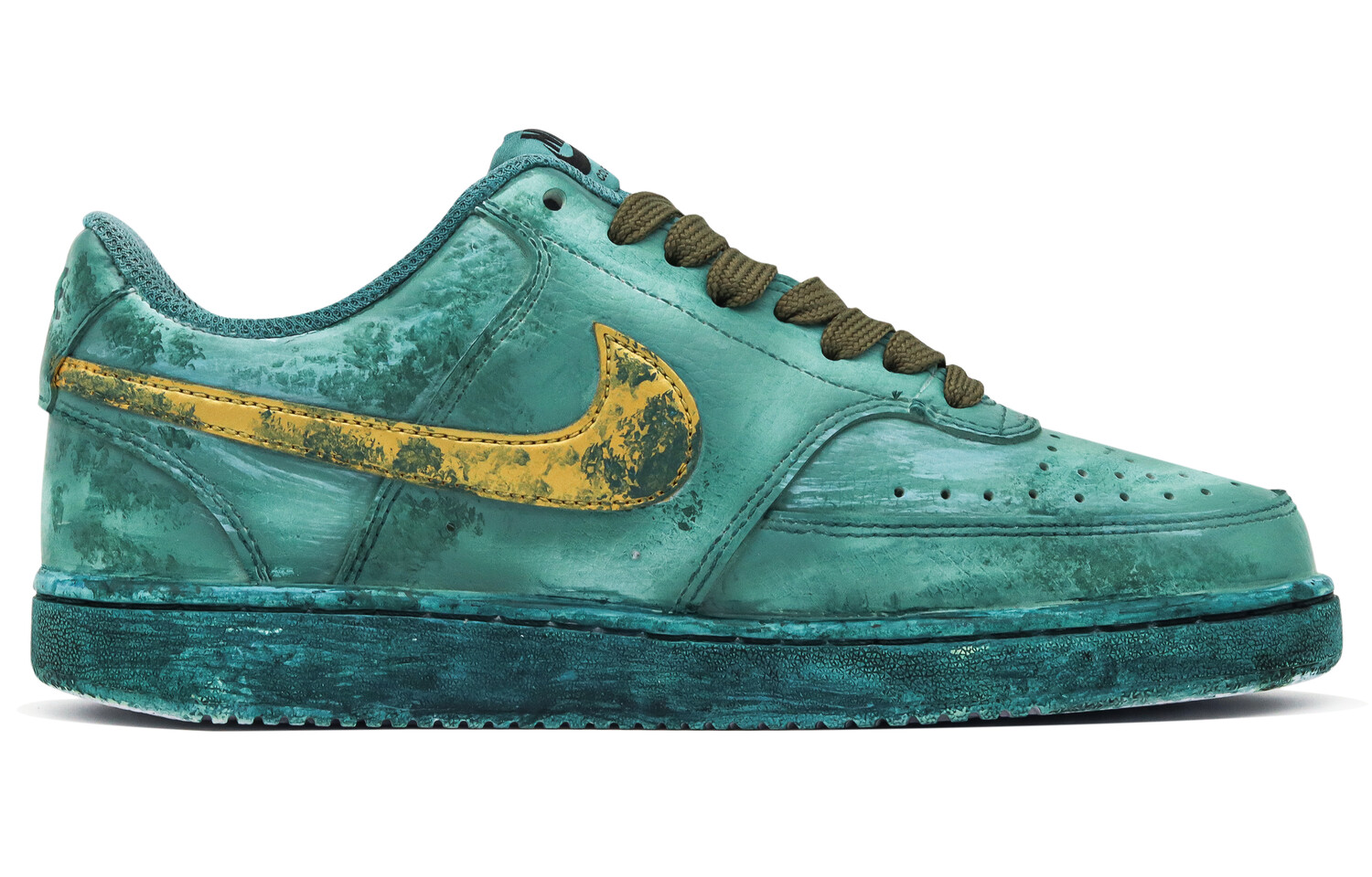 Кроссовки для скейтборда Court Vision 1 мужские низкие зеленый/золотой Nike
Кроссовки для скейтборда Court Vision 1 мужские низкие зеленый/золотой Nike