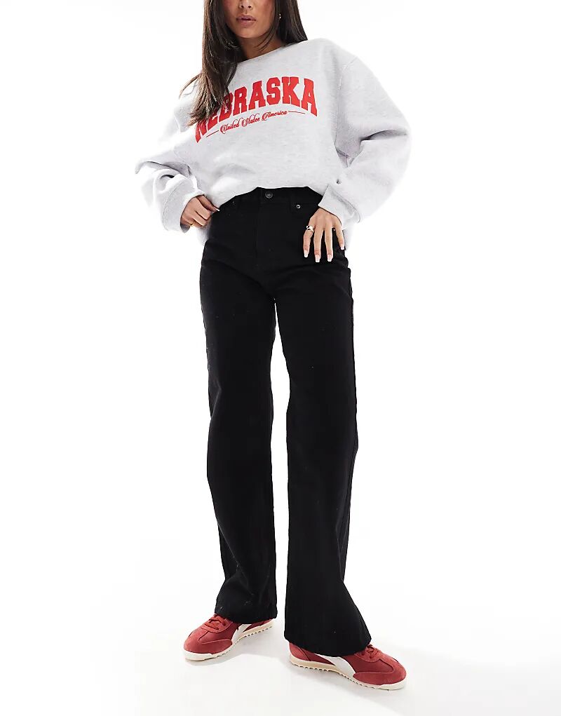 Джинсы прямого покроя DTT Liv dad черного цвета Don't Think Twice
Джинсы прямого покроя DTT Liv dad черного цвета Don't Think Twice