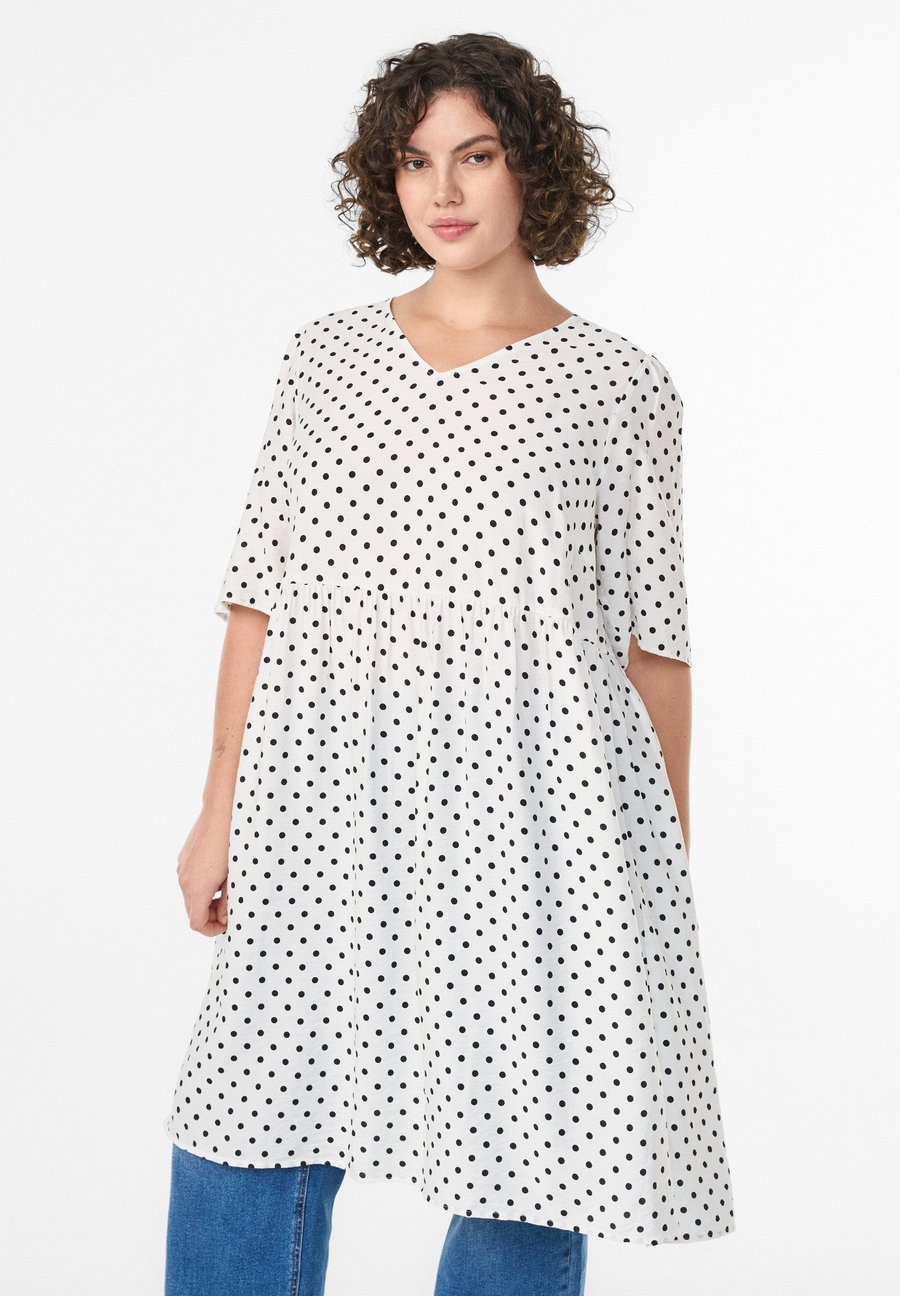 Платье Zizzi Day dress, B White W B Dot/White
Платье Zizzi Day dress, B White W B Dot/White