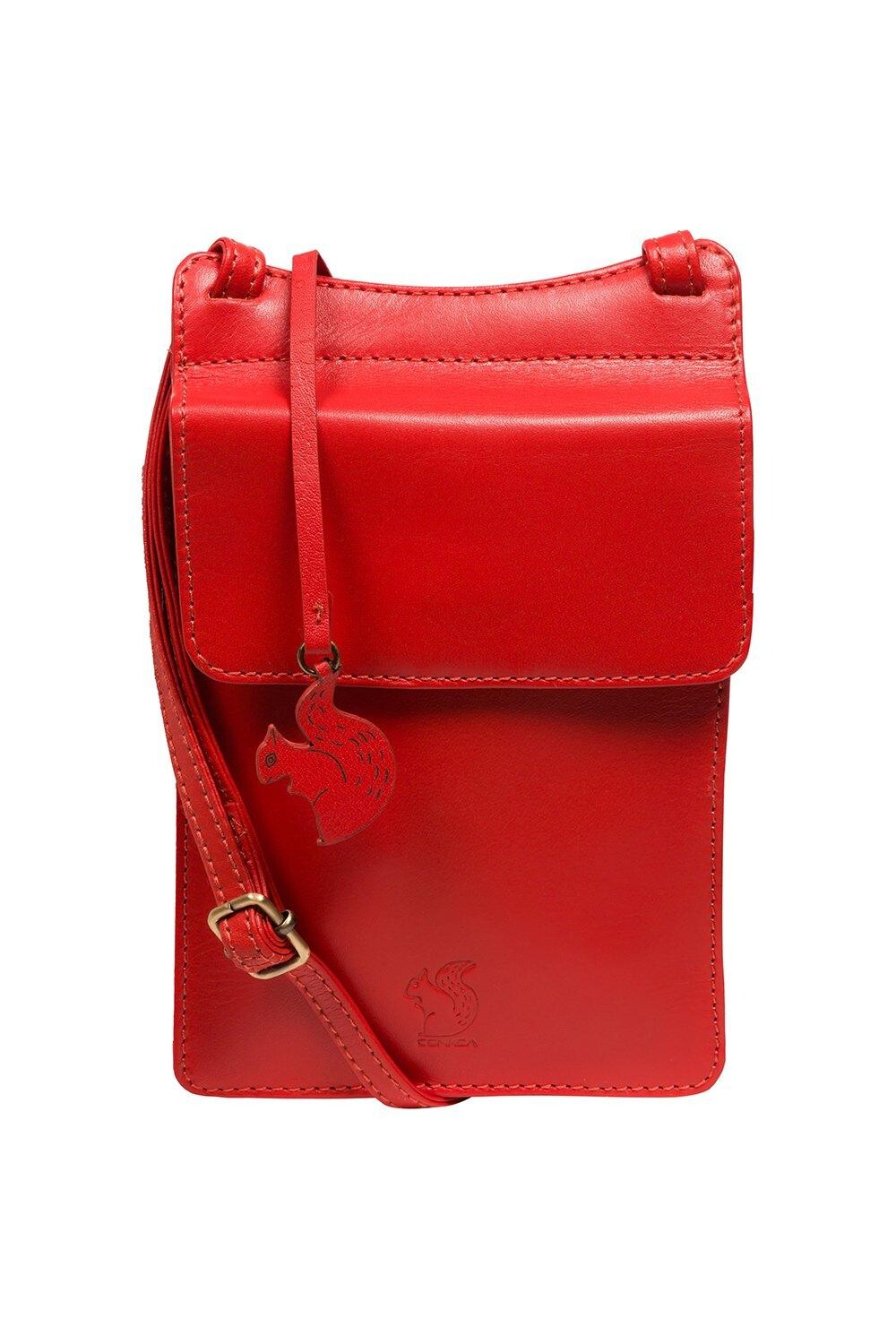 Кожаная сумка через плечо для телефона Milly Conkca London, оранжевый 
Кожаная сумка через плечо для телефона Milly Conkca London, оранжевый