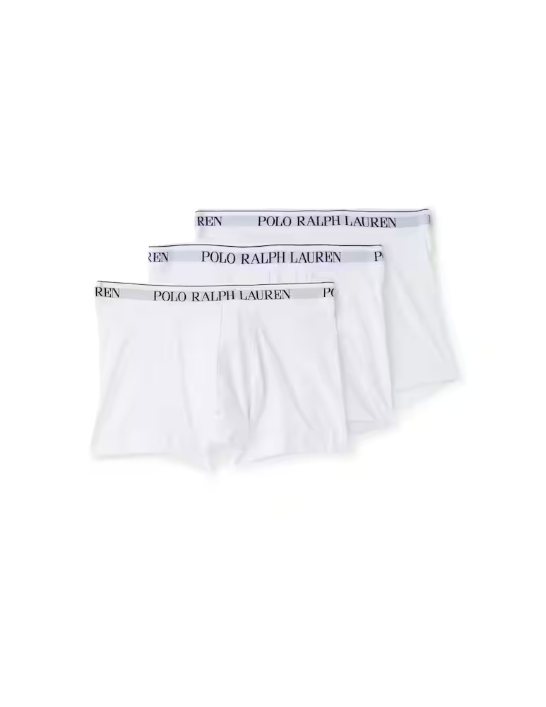 Комплект из 3 трусов-боксеров из хлопка стрейч Polo Ralph Lauren, белый 
Комплект из 3 трусов-боксеров из хлопка стрейч Polo Ralph Lauren, белый