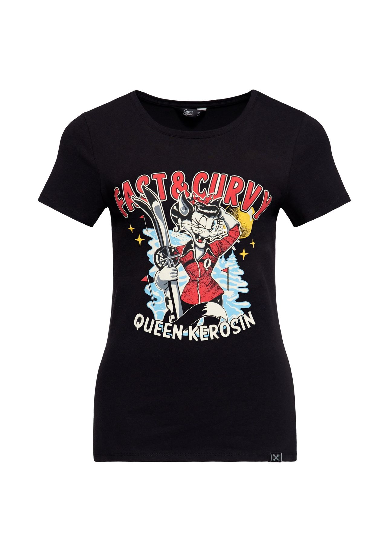 Рубашка с принтом и ретро-комиксами Fast & Curvy QUEEN KEROSIN, черный
Рубашка с принтом и ретро-комиксами Fast & Curvy QUEEN KEROSIN, черный