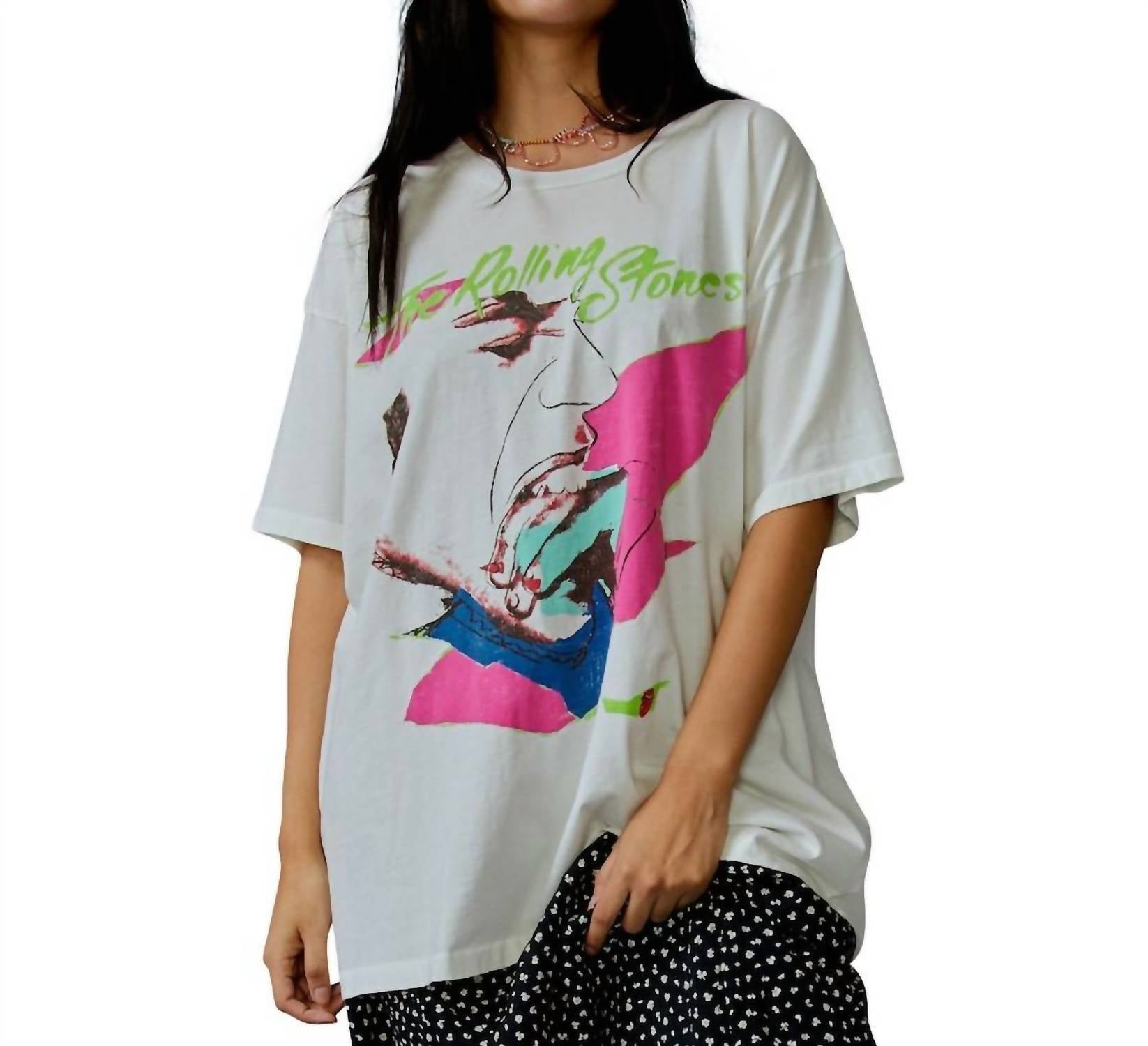 Футболка Rolling Stones Love You Live '77 Merch в винтажном белом цвете DAYDREAMER
Футболка Rolling Stones Love You Live '77 Merch в винтажном белом цвете DAYDREAMER