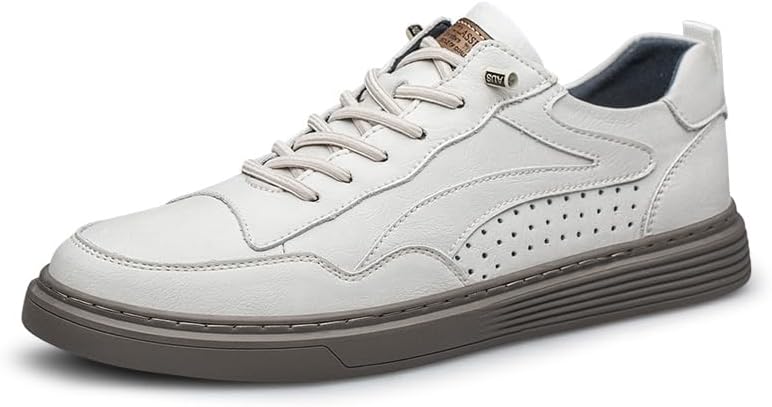 Мужская кожаная повседневная обувь, дышащие противоскользящие модные кроссовки, легкие формальные бизнес-обувь Oxford Asifn, белый
Мужская кожаная повседневная обувь, дышащие противоскользящие модные кроссовки, легкие формальные бизнес-обувь Oxford Asifn, белый