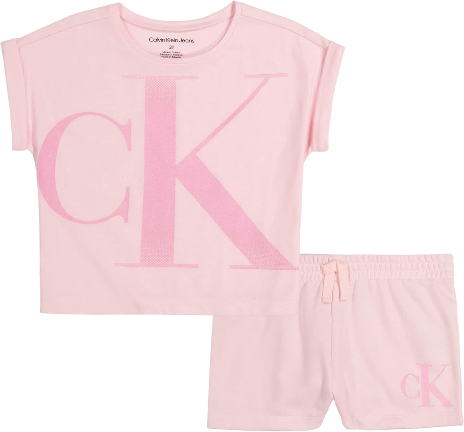 Комплект шорт Calvin Klein Girls из двух предметов, Parfait Pink
Комплект шорт Calvin Klein Girls из двух предметов, Parfait Pink