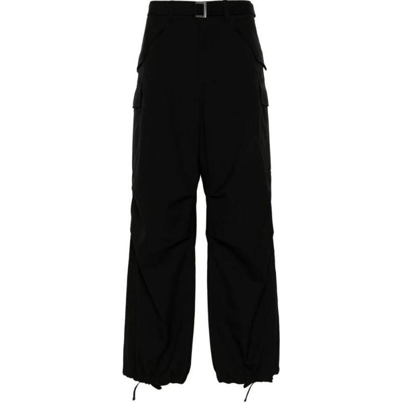 Брюки карго с манжетами и кулиской Sacai, черный
Брюки карго с манжетами и кулиской Sacai, черный