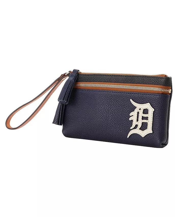 Мужской и женский браслет Detroit Tigers Infield с двойной молнией Dooney & Bourke, синий 
Мужской и женский браслет Detroit Tigers Infield с двойной молнией Dooney & Bourke, синий