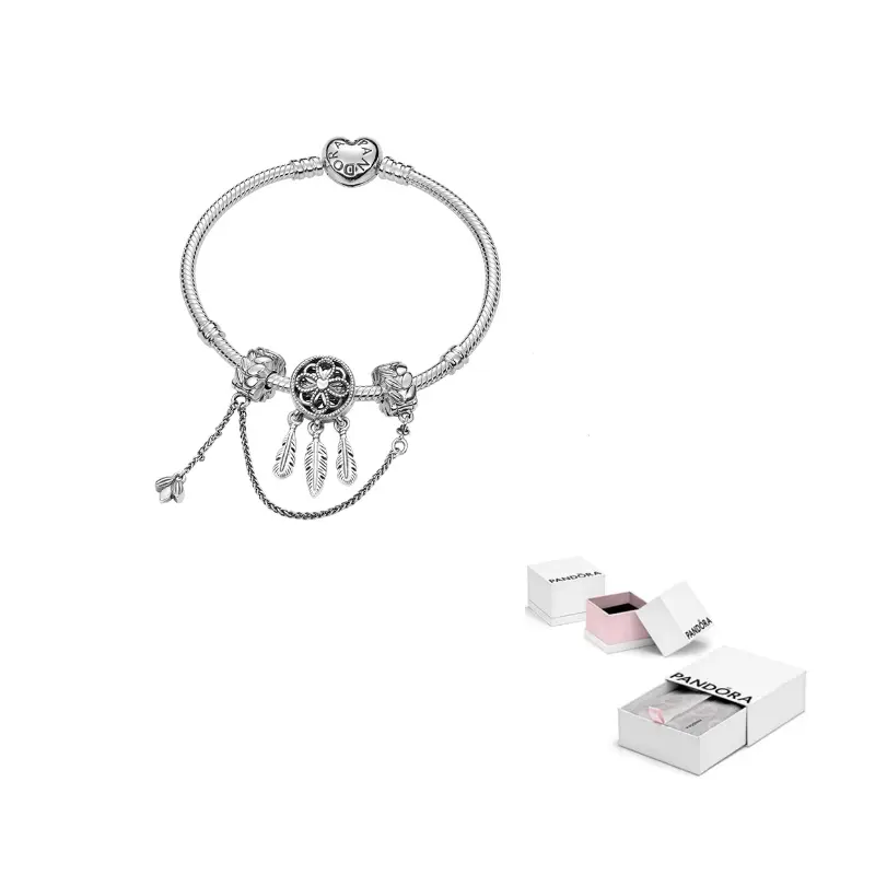 Pandora Набор браслетов из стерлингового серебра 925 пробы для женщин Silver
Pandora Набор браслетов из стерлингового серебра 925 пробы для женщин Silver