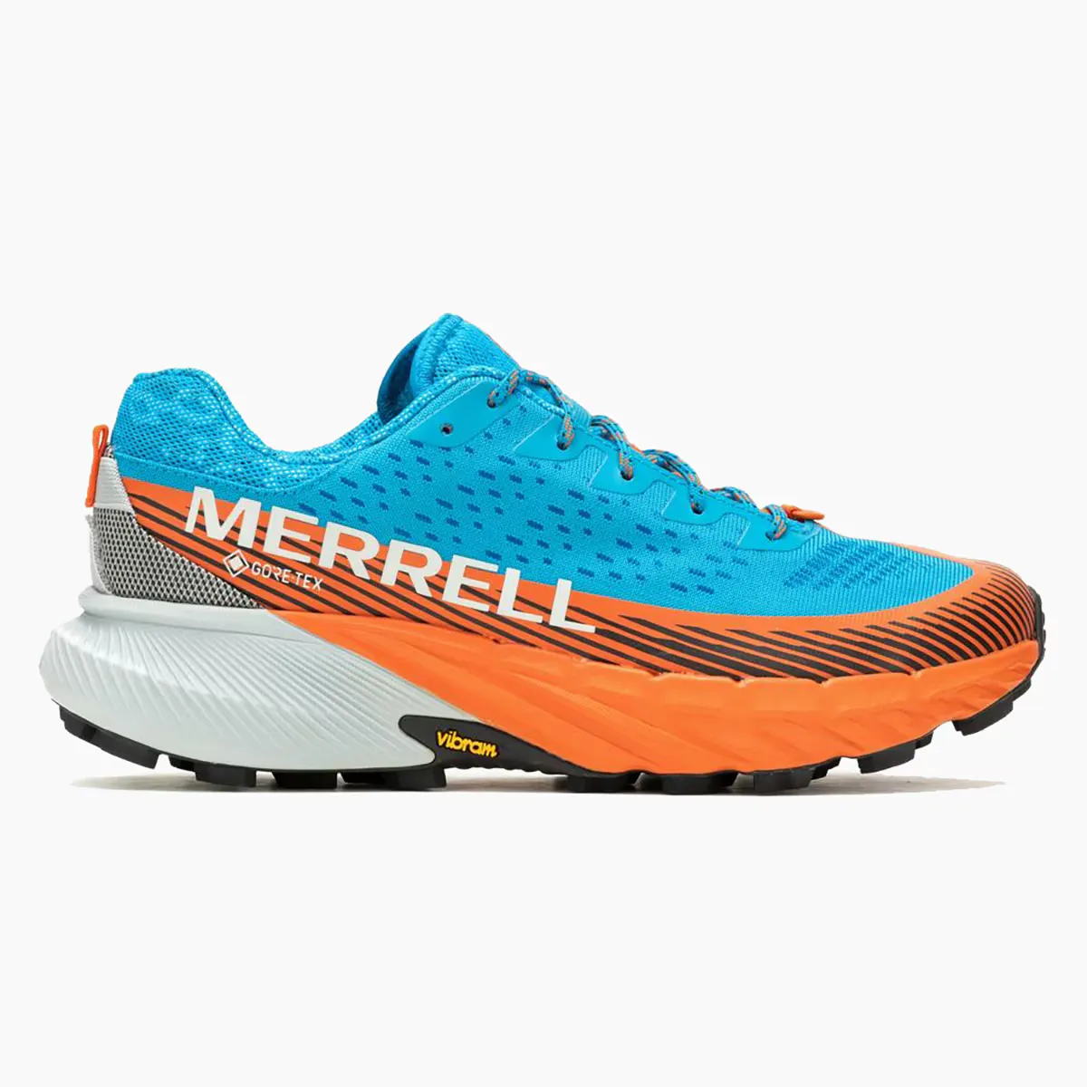 Кроссовки для бега по пересеченной местности Merrell Agility Peak 5 GTX мужские, синий/оранжевый
Кроссовки для бега по пересеченной местности Merrell Agility Peak 5 GTX мужские, синий/оранжевый