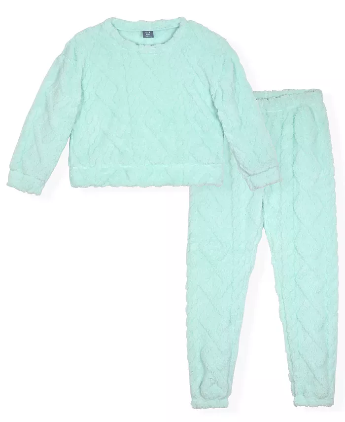 Детский комплект пижамы для девочек 6-16 лет: топ с длинными рукавами и брюки-джоггеры, 2 предмета Max & Olivia, синий
Детский комплект пижамы для девочек 6-16 лет: топ с длинными рукавами и брюки-джоггеры, 2 предмета Max & Olivia, синий