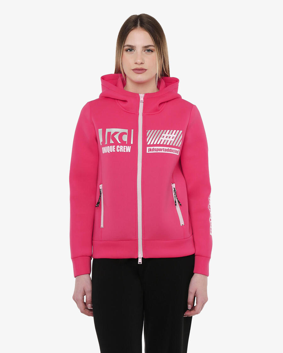 JAKED Женская синтетическая толстовка малинового цвета для фитнеса
JAKED Женская синтетическая толстовка малинового цвета для фитнеса