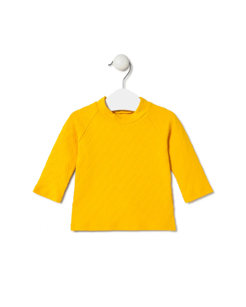 Детская пляжная футболка с жаккардовым логотипом Tous, жёлтый
Детская пляжная футболка с жаккардовым логотипом Tous, жёлтый