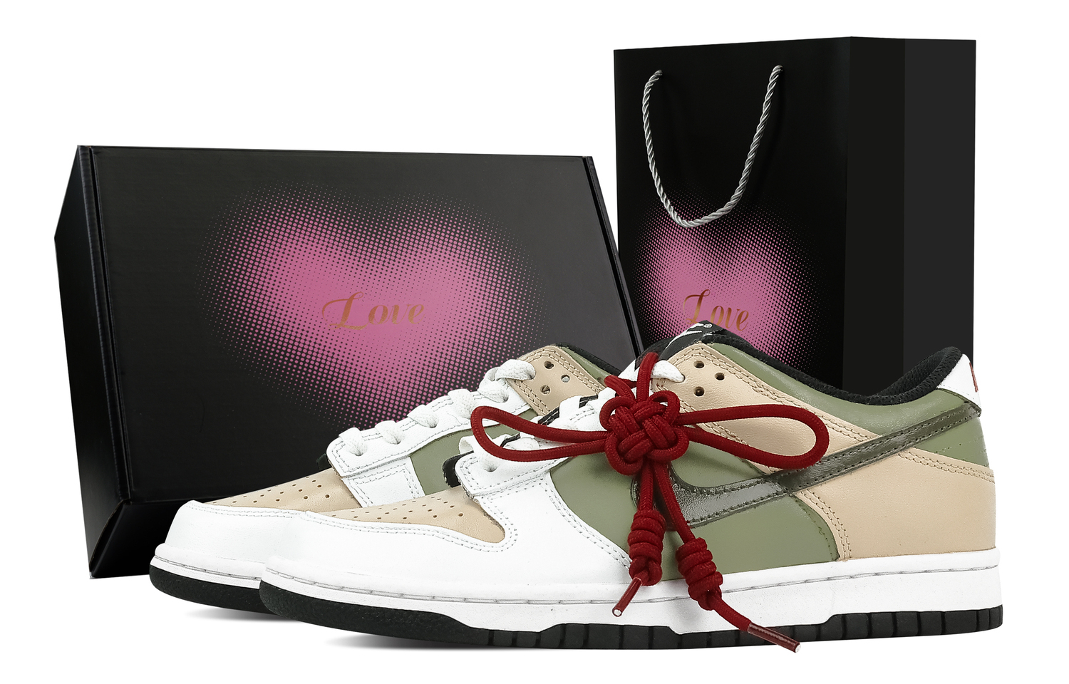 Nike Кроссовки для скейтбординга Dunk Spring Snake Knot, Heart Box, нескользящие и износостойкие, низкие, унисекс, зеленый/песочный цвет
Nike Кроссовки для скейтбординга Dunk Spring Snake Knot, Heart Box, нескользящие и износостойкие, низкие, унисекс, зеленый/песочный цвет