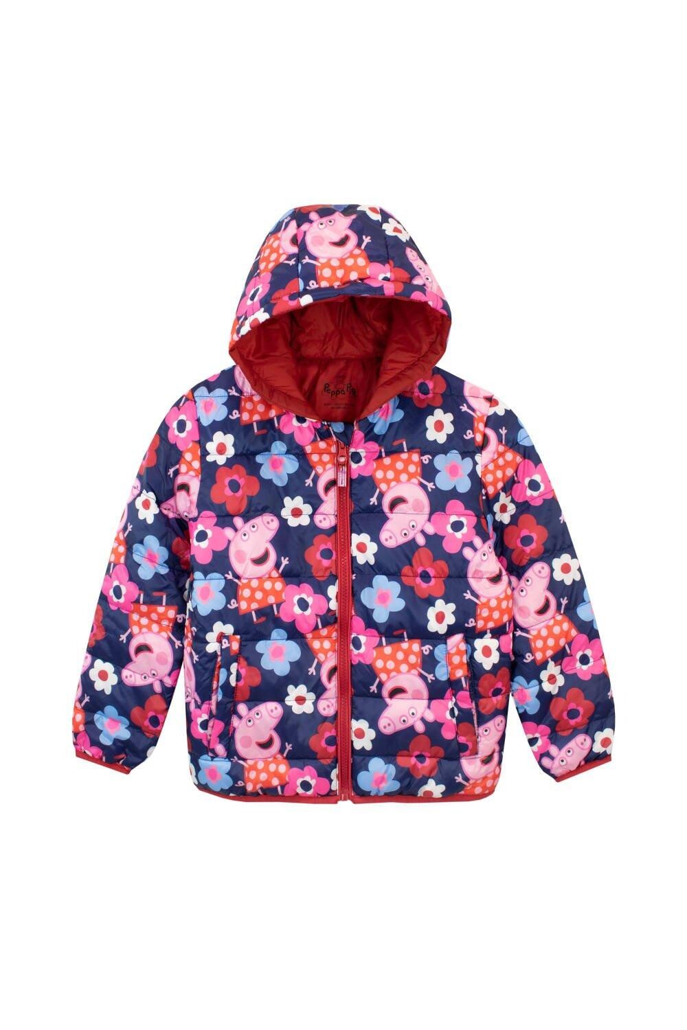 Пальто с цветочным принтом Peppa Pig, розовый 
Пальто с цветочным принтом Peppa Pig, розовый