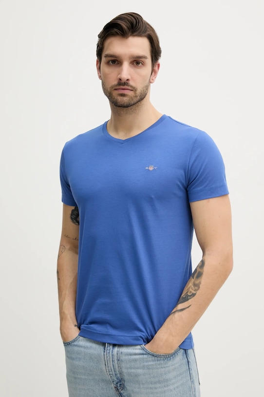 Хлопковая футболка Gant, фиолетовый
Хлопковая футболка Gant, фиолетовый