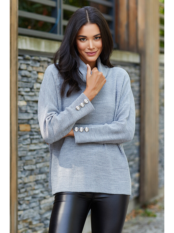 Свитер Milan Kiss Rollkragen, серый
Свитер Milan Kiss Rollkragen, серый