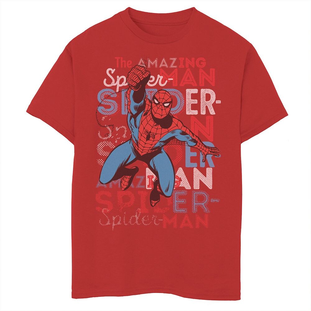 Футболка с рисунком Marvel Amazing Spider-Man Jump для мальчиков 8–20 лет Licensed Character, красный 
Футболка с рисунком Marvel Amazing Spider-Man Jump для мальчиков 8–20 лет Licensed Character, красный