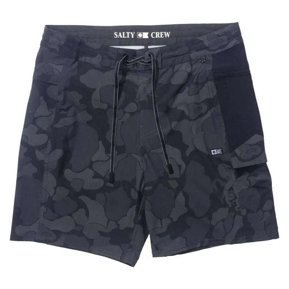 Шорты для плавания Salty Crew Flagship boatshort, черный 
Шорты для плавания Salty Crew Flagship boatshort, черный