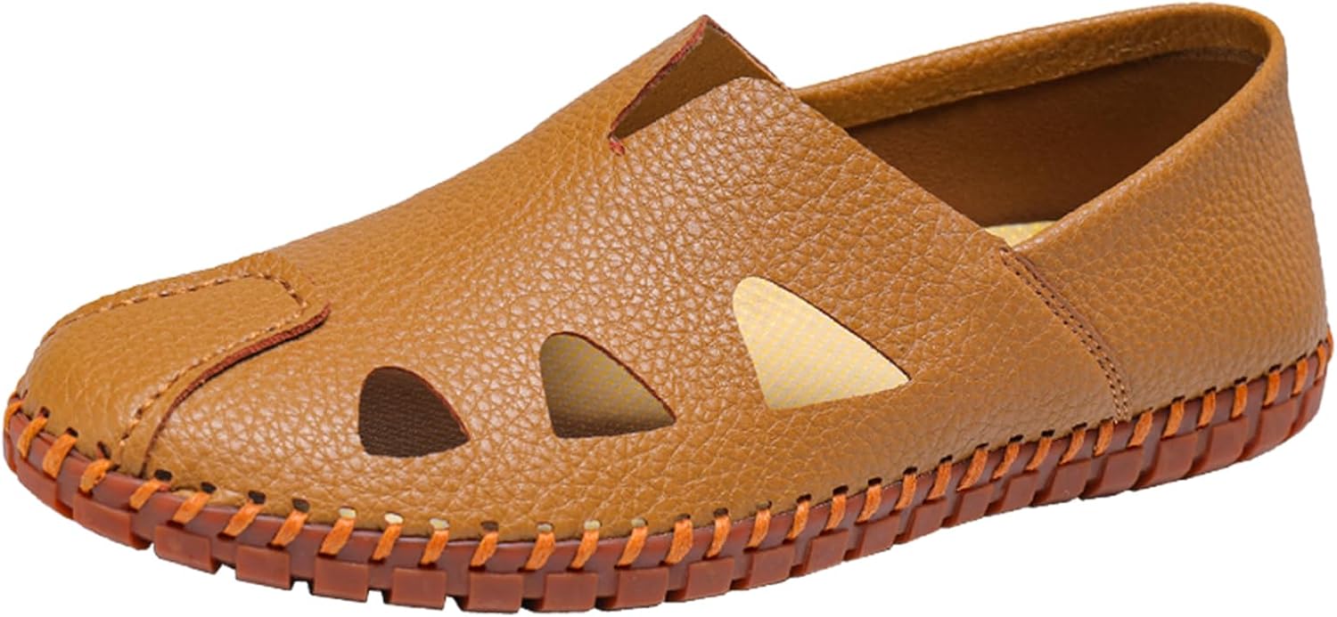 Мужские лоферы из мягкой кожи с ручной прошивкой, с перфорацией, комфортные, с круглым носком, легкие, нескользящие, на плоской подошве, без шнурков, летние, для пляжа, прогулок, вождения и повседневной носки Adkgbe, хаки
Мужские лоферы из мягкой кожи с ручной прошивкой, с перфорацией, комфортные, с круглым носком, легкие, нескользящие, на плоской подошве, без шнурков, летние, для пляжа, прогулок, вождения и повседневной носки Adkgbe, хаки