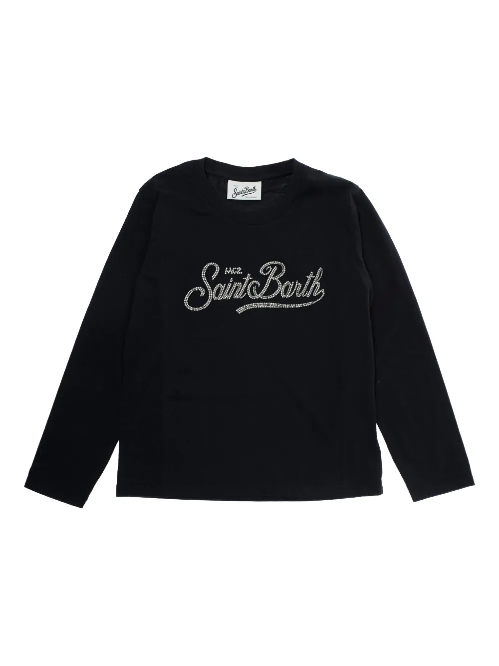 Футболка с логотипом, украшенным стразами Mc2 Saint Barth Kids, черный
Футболка с логотипом, украшенным стразами Mc2 Saint Barth Kids, черный