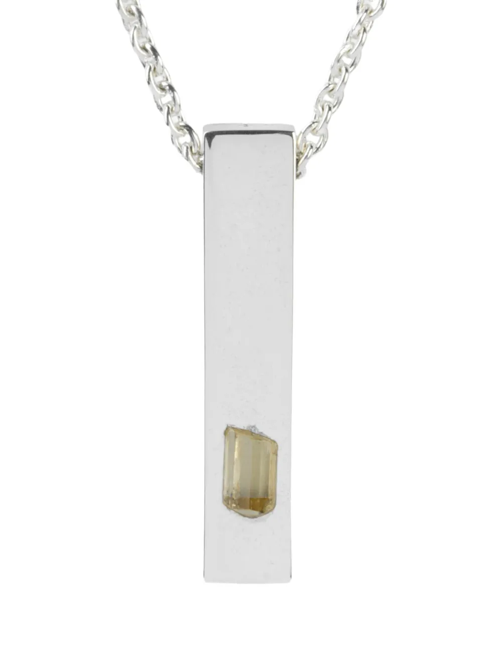 Серебряное ожерелье-амулет с кубическим скаполитом Parts Of Four
Серебряное ожерелье-амулет с кубическим скаполитом Parts Of Four