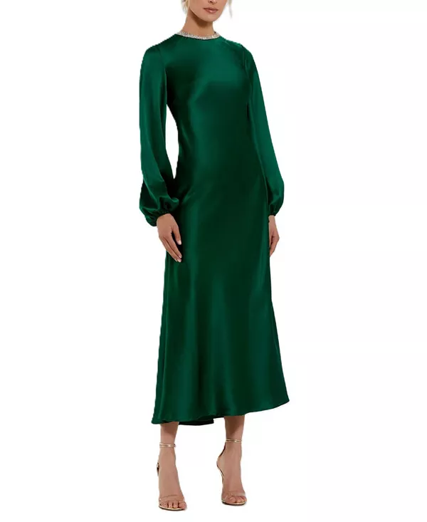 Платье с высоким воротником, длинными рукавами и отделкой кристаллами Mac Duggal, зеленый
Платье с высоким воротником, длинными рукавами и отделкой кристаллами Mac Duggal, зеленый