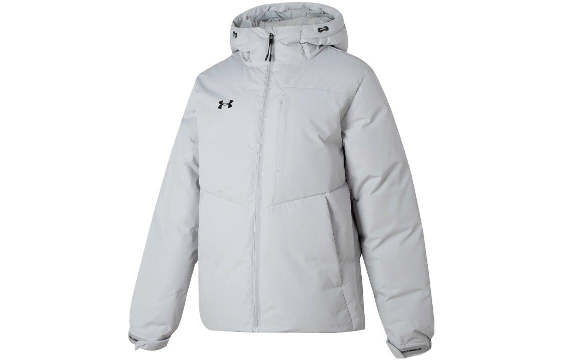 Пуховик унисекс светло-серый Under Armour, серый 
Пуховик унисекс светло-серый Under Armour, серый