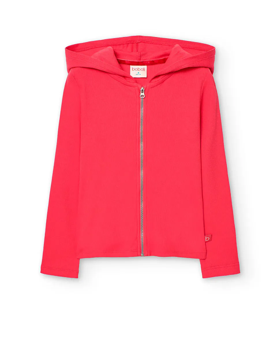 Простая куртка для девочки с капюшоном и застежкой-молнией Boboli, фуксия
Простая куртка для девочки с капюшоном и застежкой-молнией Boboli, фуксия