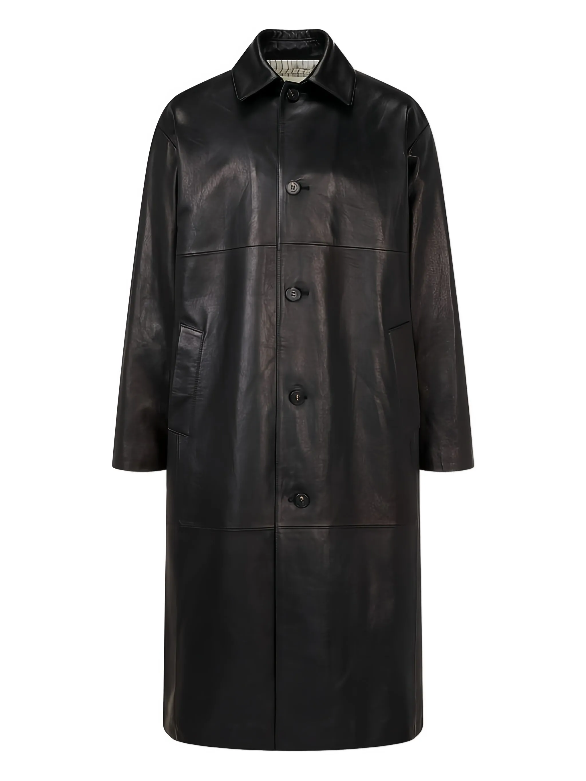 Одинарное пальто из телячьей кожи Man On The Boon., черный
Одинарное пальто из телячьей кожи Man On The Boon., черный