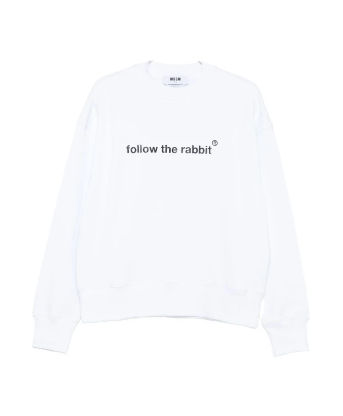 Свитшот с круглым вырезом и принтом логотипа Msgm, белый
Свитшот с круглым вырезом и принтом логотипа Msgm, белый