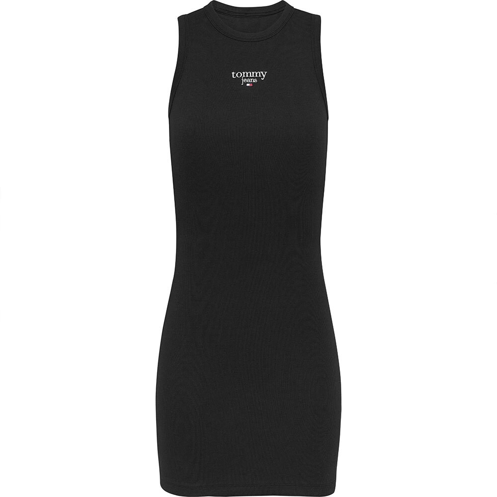 Платье Tommy Jeans Ess Logo 1 Bodycon short, черный 
Платье Tommy Jeans Ess Logo 1 Bodycon short, черный