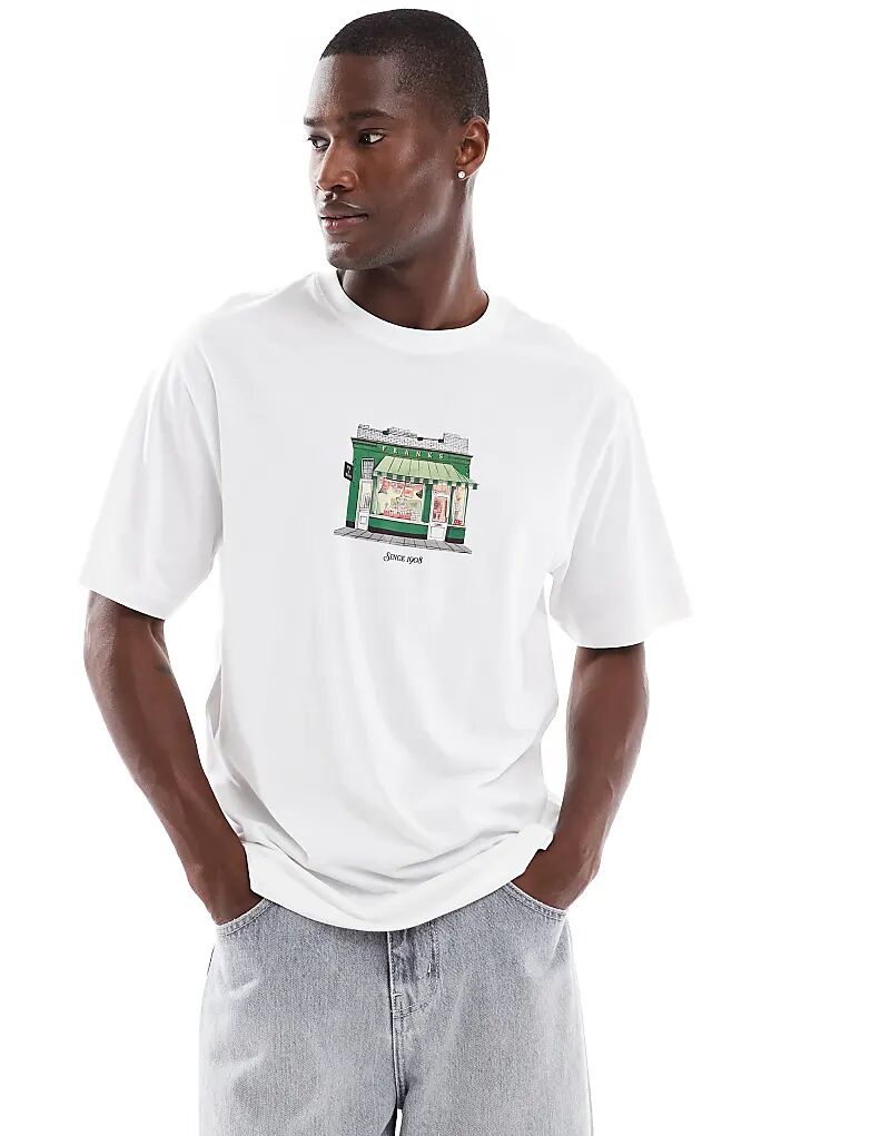 Футболка ONLY & SONS свободного кроя с принтом магазина белого цвета
Футболка ONLY & SONS свободного кроя с принтом магазина белого цвета