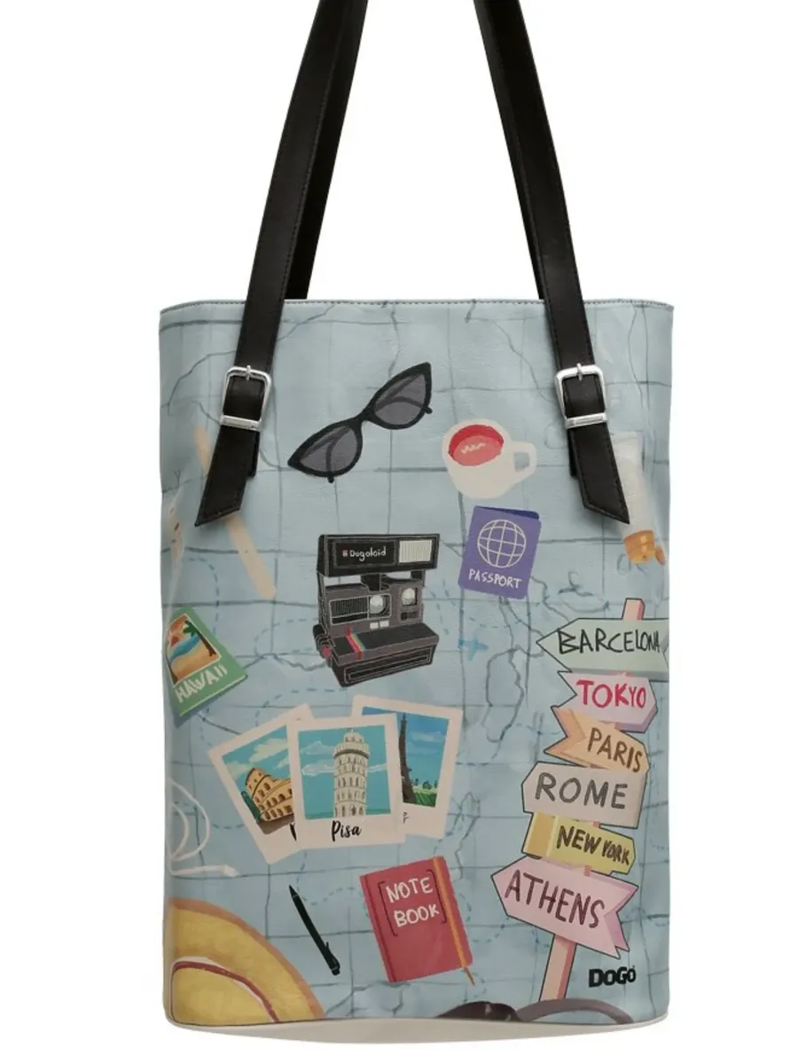 Сумка через плечо DOGO "Женская высокая сумка Ready to Travel Vegan Женские сумки (модные)", Vegan, синий 
Сумка через плечо DOGO "Женская высокая сумка Ready to Travel Vegan Женские сумки (модные)", Vegan, синий