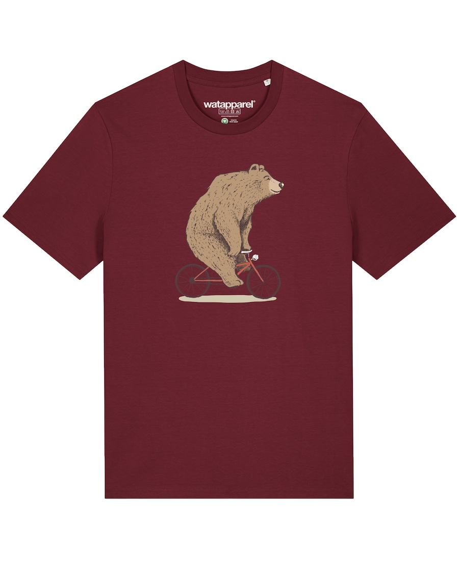 Рубашка Watapparel Fahrradbär, бордовый
Рубашка Watapparel Fahrradbär, бордовый