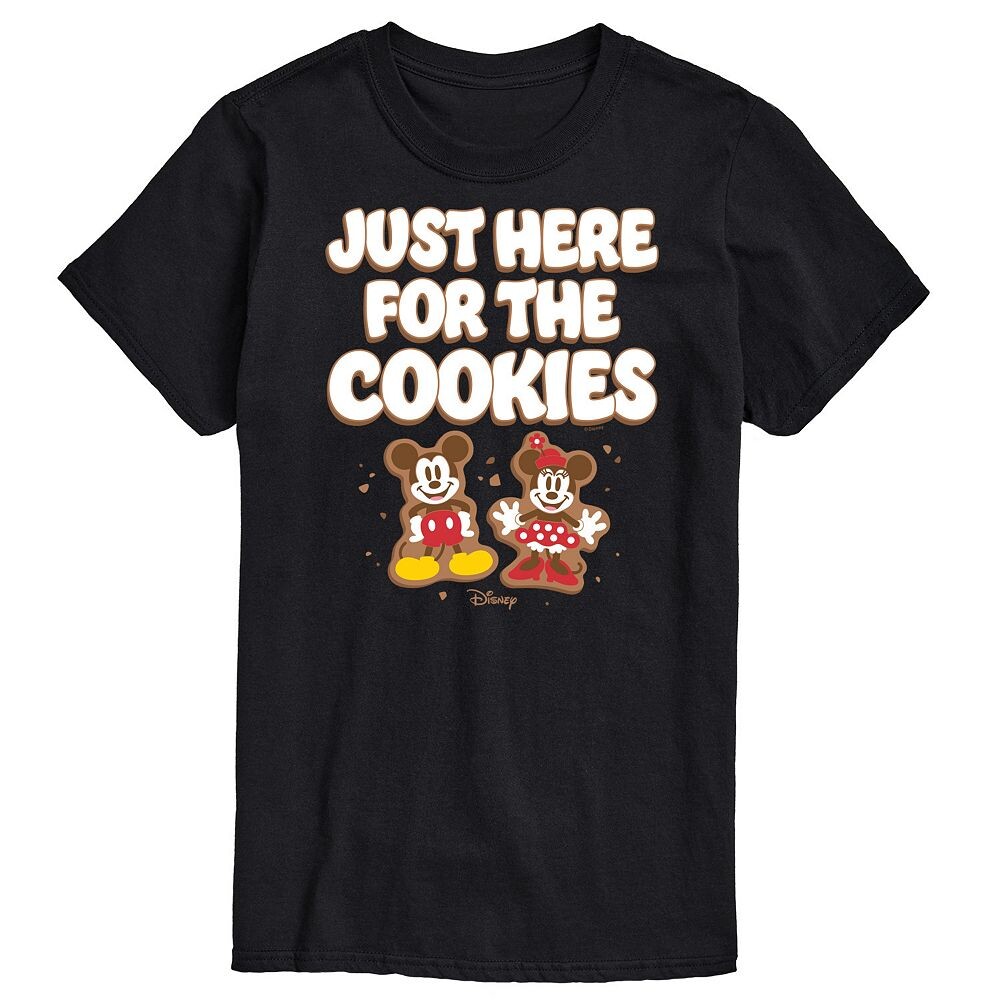 Мужская футболка с рисунком Микки и Минни Маус Disney's Just Here For The Cookies, черный
Мужская футболка с рисунком Микки и Минни Маус Disney's Just Here For The Cookies, черный