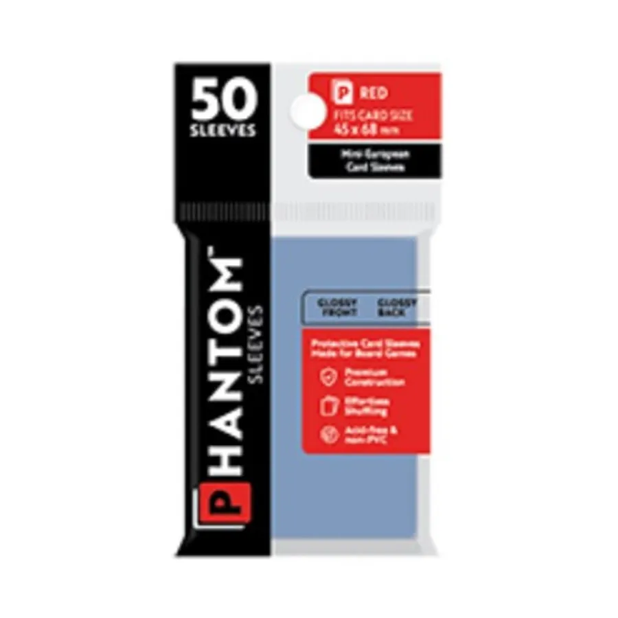 Глянец/Глянец - Красный, 45х68мм (50), Phantom Sleeves 
Глянец/Глянец - Красный, 45х68мм (50), Phantom Sleeves