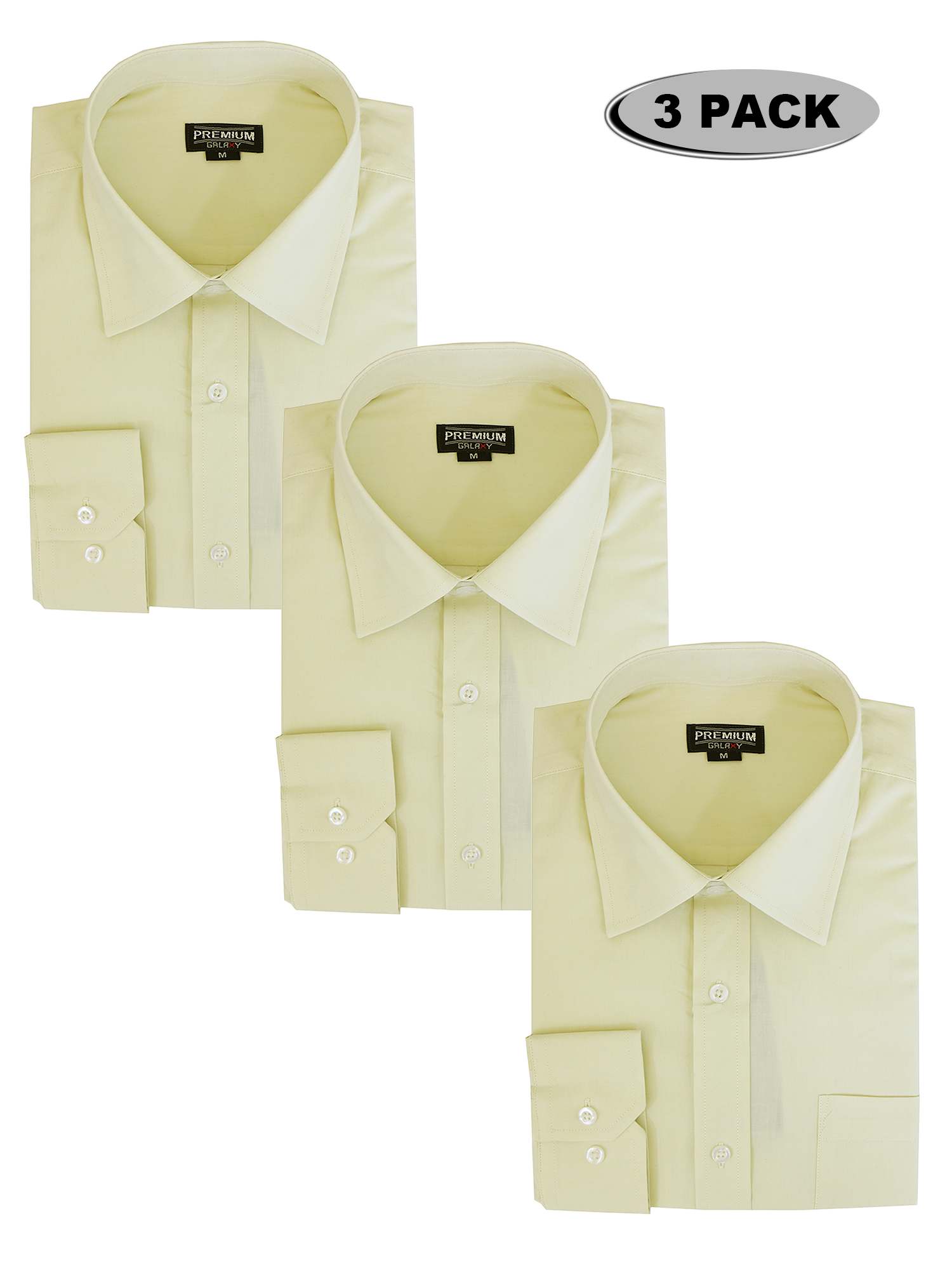 Рубашка Galaxy Authentic для мальчиков с длинным рукавом и застежкой на пуговицы, 3 шт. Galaxy By Harvic, желтый
Рубашка Galaxy Authentic для мальчиков с длинным рукавом и застежкой на пуговицы, 3 шт. Galaxy By Harvic, желтый