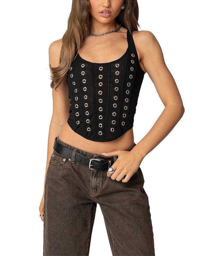 Мики Корсет с люверсами Edikted, черный
Мики Корсет с люверсами Edikted, черный