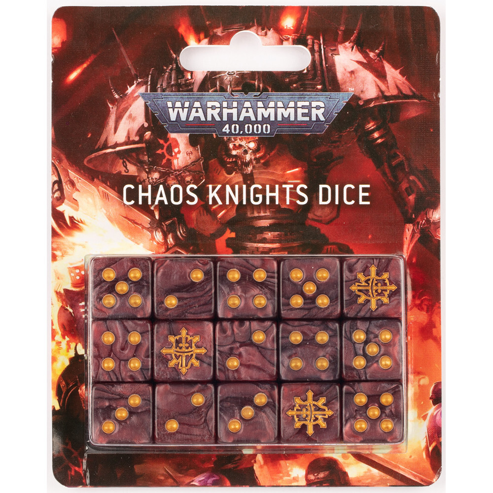 Миниатюра Games Workshop Warhammer 40K: Chaos Knights Dice (15)
Миниатюра Games Workshop Warhammer 40K: Chaos Knights Dice (15)