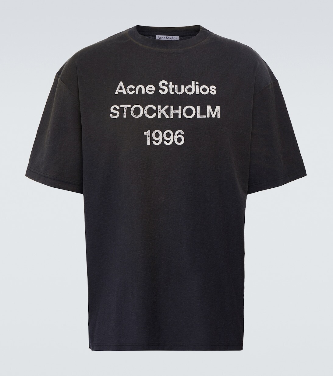 Футболка с логотипом из смесового хлопка Acne Studios, черный
Футболка с логотипом из смесового хлопка Acne Studios, черный