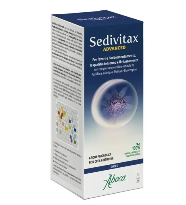 Aboca Sedivitax Advanced Drops 75 мл Добавка для улучшения сна
Aboca Sedivitax Advanced Drops 75 мл Добавка для улучшения сна