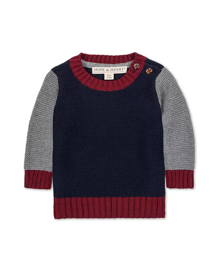 Органический свитер с длинными рукавами и круглым вырезом для мальчиков Hope & Henry, синий
Органический свитер с длинными рукавами и круглым вырезом для мальчиков Hope & Henry, синий