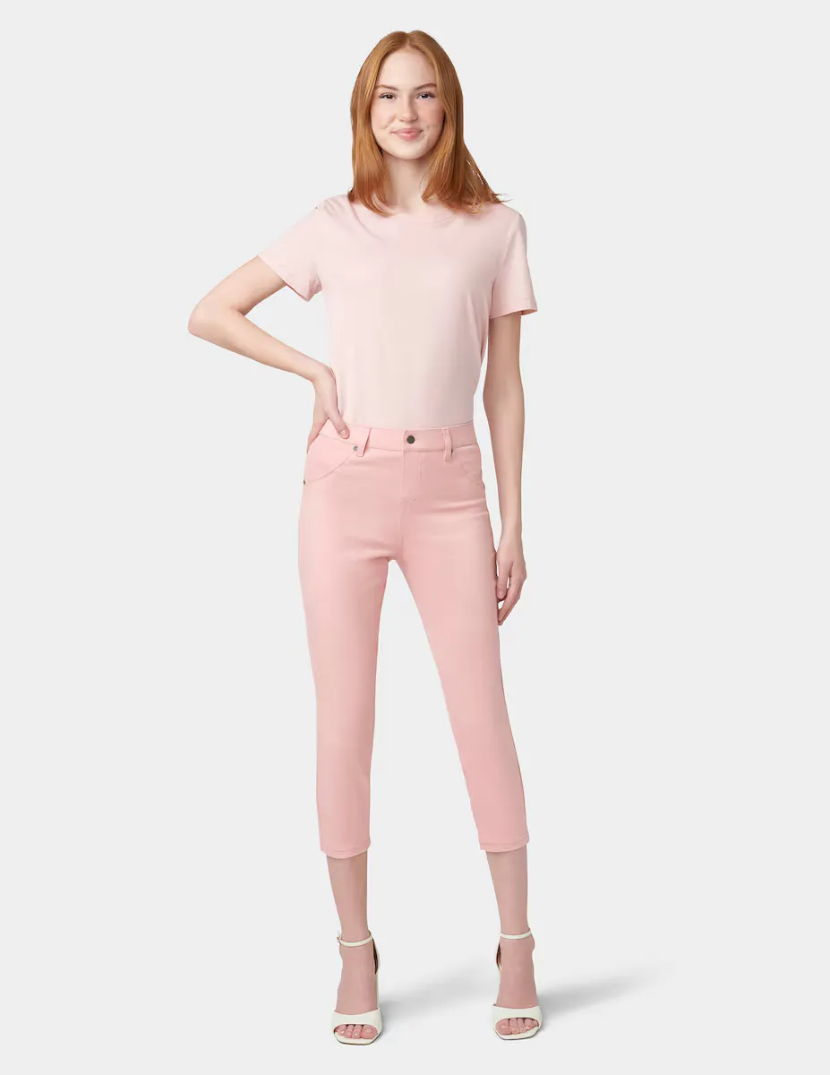 Женские эластичные джинсовые леггинсы с высокой талией Hue, розовый
Женские эластичные джинсовые леггинсы с высокой талией Hue, розовый