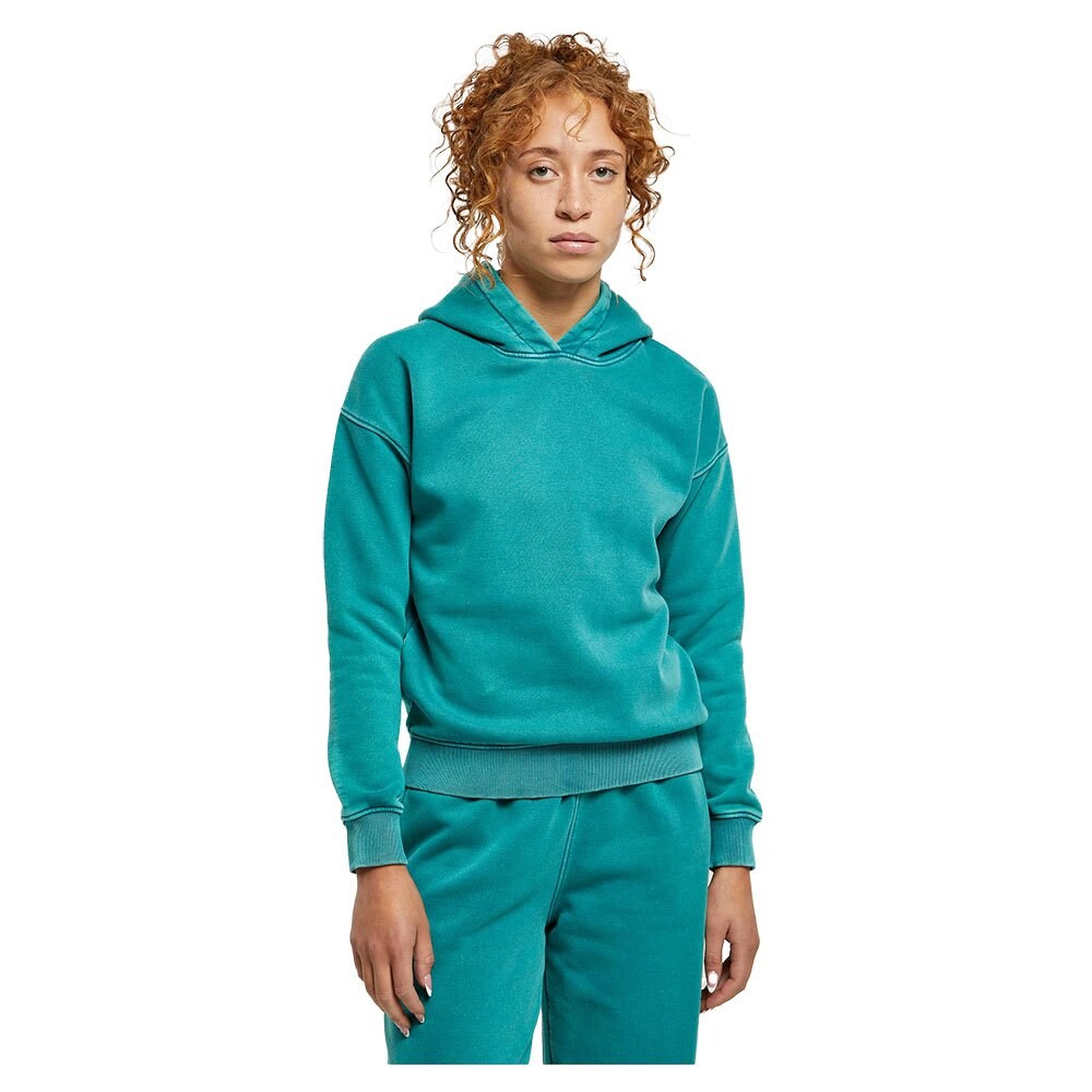 Худи Urban Classics Stone Washed, зеленый 
Худи Urban Classics Stone Washed, зеленый